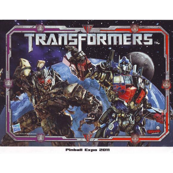 Transformers Pinball Expo 2011 Original NOS Game Promo Photo Space Age Art - Picture 1 of 1